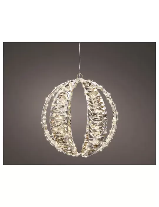 Sfera microled Ø40cm – Effetto lampeggiante con timer 8h – Kaemingk