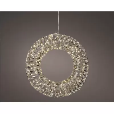 Ghirlanda Micro LED Ø38 cm Oro – Effetto Lampeggiante |...