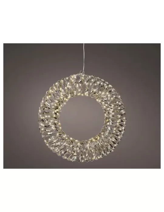 Ghirlanda Micro LED Ø38 cm Oro – Effetto Lampeggiante | Kaemingk