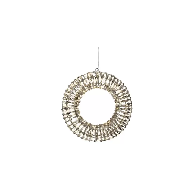 Ghirlanda Micro LED Ø38 cm Oro – Effetto...