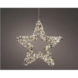 Kaemingk Stella luminosa in metallo oro micro LED Ø 38 cm
