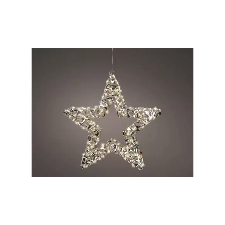 Kaemingk Stella luminosa in metallo oro micro LED Ø 38 cm