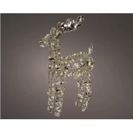Kaemingk Renna luminosa in metallo oro micro LED alta 66 cm