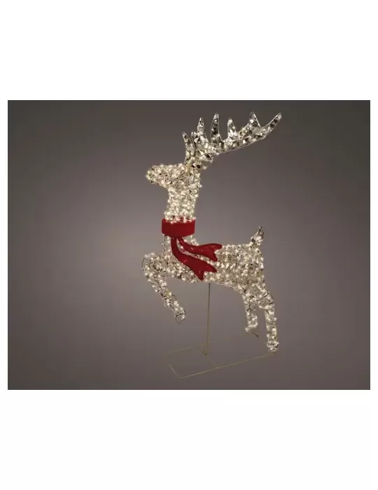 Renna con Sciarpa Micro LED 100 cm Oro