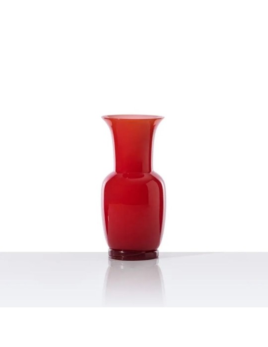Vaso OPALINO Rosso di Venini – Vetro di Murano...