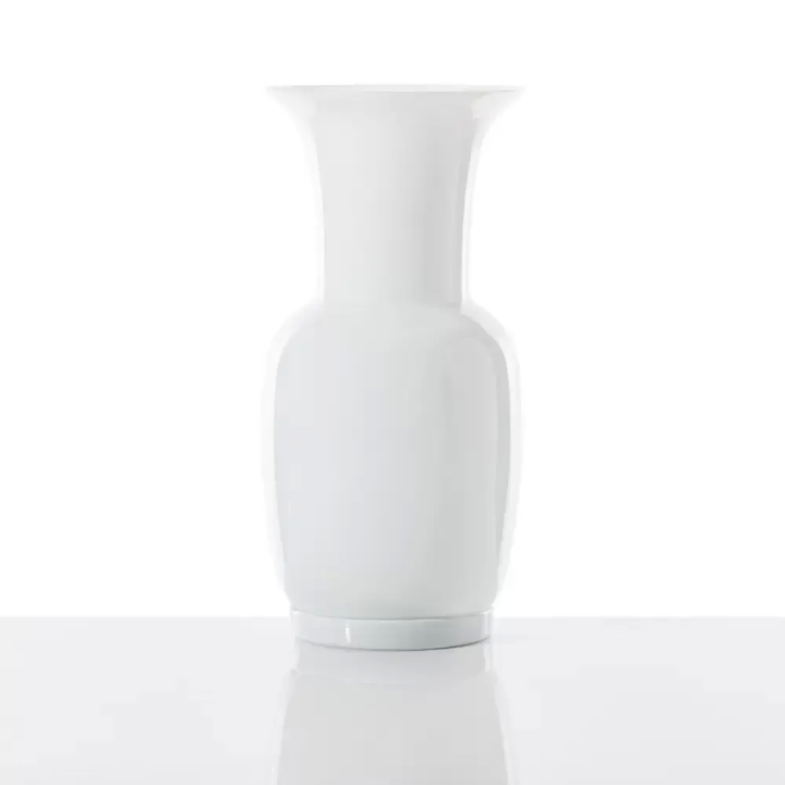 Venini Vaso Opalino lattimo alto 36 cm