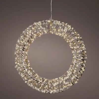 Ghirlanda Micro LED Kaemingk Ø70 cm Oro – Decorazione...