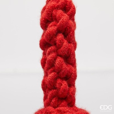 Addobbo Nappa Jumbo EDG Rosso | Tessuto Intrecciato H 110 cm 2