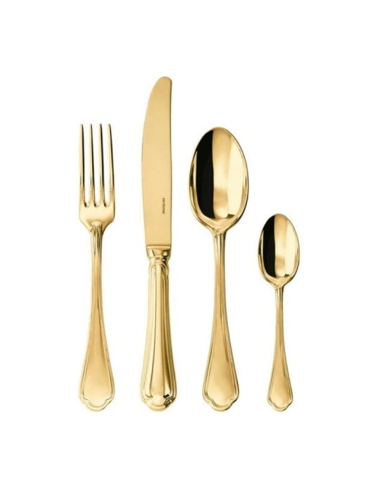 Sambonet Servizio 24 Pezzi Monoblocco Filet Toiras PVD Gold