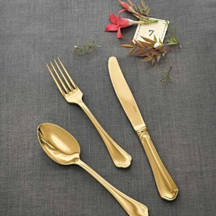 Sambonet Set di 24 posate Filet Toiras PVD Gold