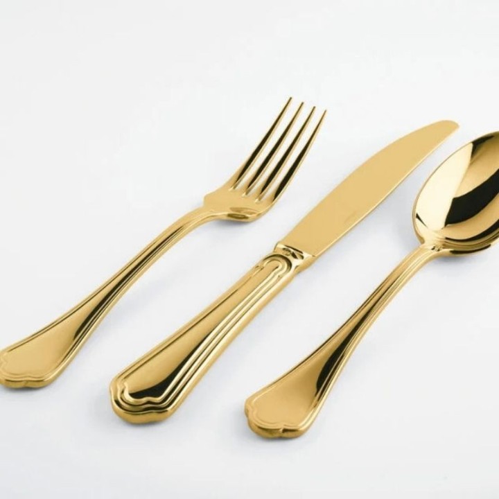 Sambonet Set di 24 posate Filet Toiras PVD Gold
