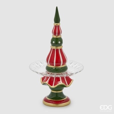 Alzata Natalizia TOPIARY di EDG – Rosso e Verde | Ø...