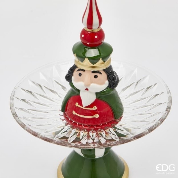 EDG Enzo De Gasperi Alzata RE rossa e verde alta 30,5 cm
