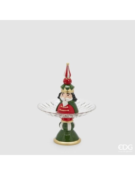 Alzata RE di EDG – Centrotavola natalizio rosso e verde EDG