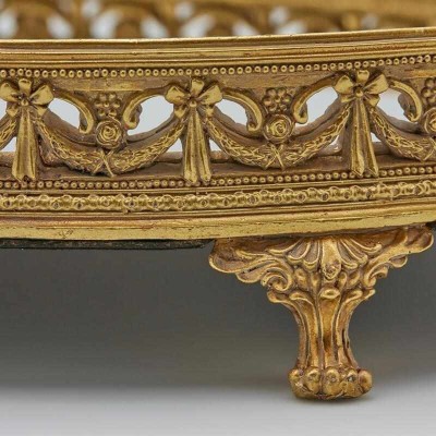 Vassoio Specchio Oro con Bordo – EDG | Home Decor Elegante 2