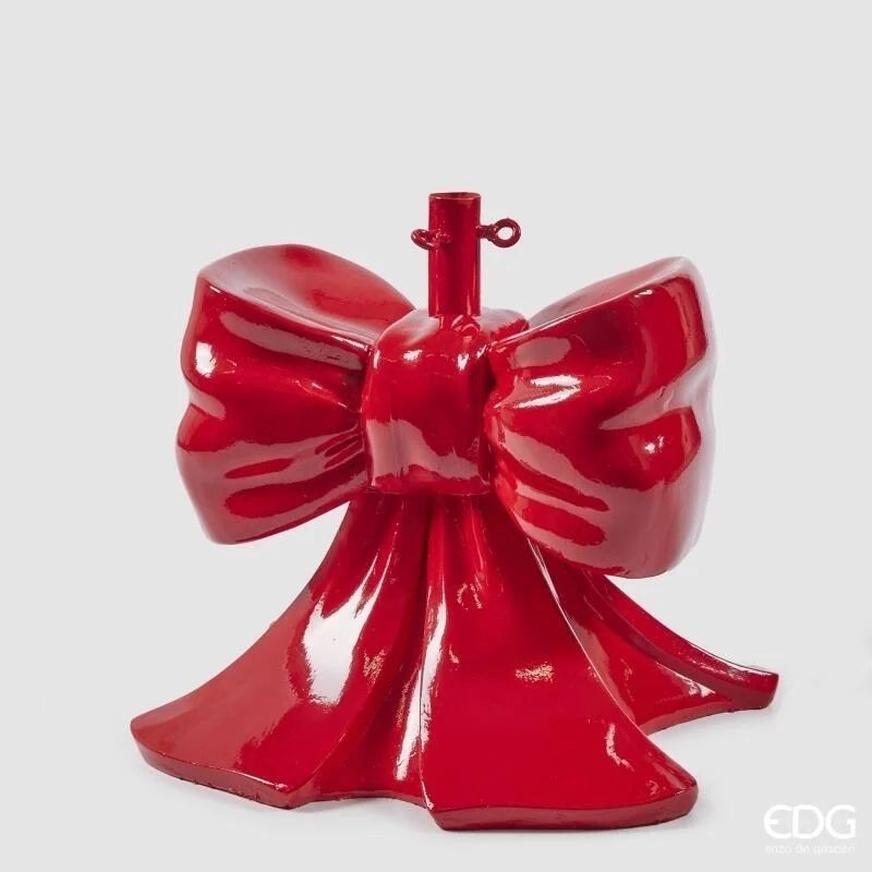 Base Pino Fiocco Rosso EDG 45cm – Decorazione Natalizia