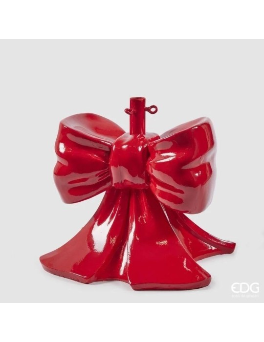 Base Pino Fiocco Rosso EDG 45cm – Decorazione Natalizia