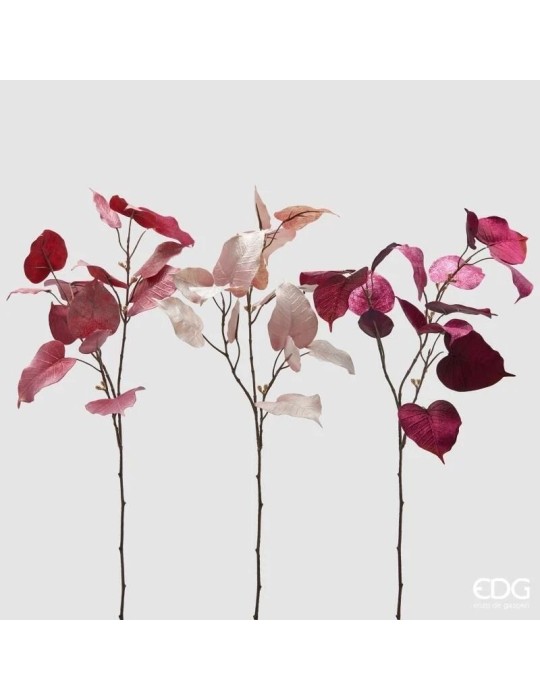 Ramo Ficus Bordeaux in Velluto EDG 80cm