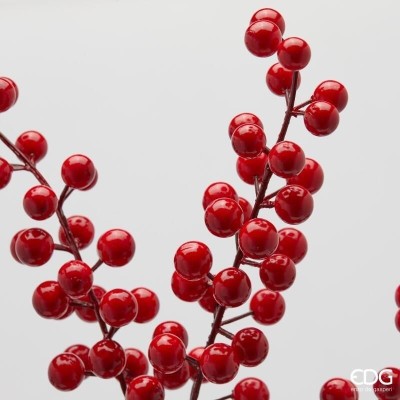 Ramo Bacche Rosso Scuro EDG H88 cm | Decorazione... 2