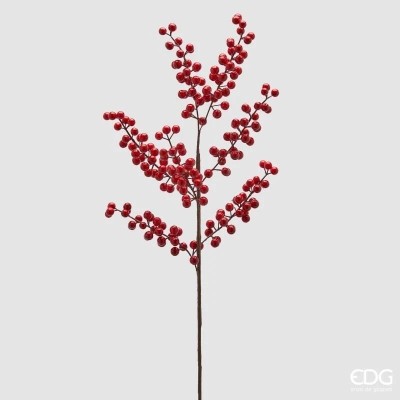 Ramo Bacche Rosso Scuro EDG H88 cm | Decorazione...