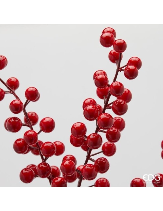 Ramo Bacche Rosso Scuro EDG H60 cm |...
