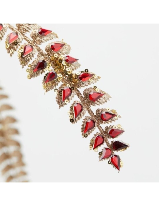 Felce con Gioielli e Paillettes EDG H88 cm