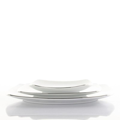 Servizio Tavola 40 Pezzi "Square Platinum Line" in... 2
