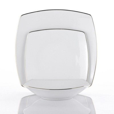 Servizio Tavola 40 Pezzi "Square Platinum Line" in...