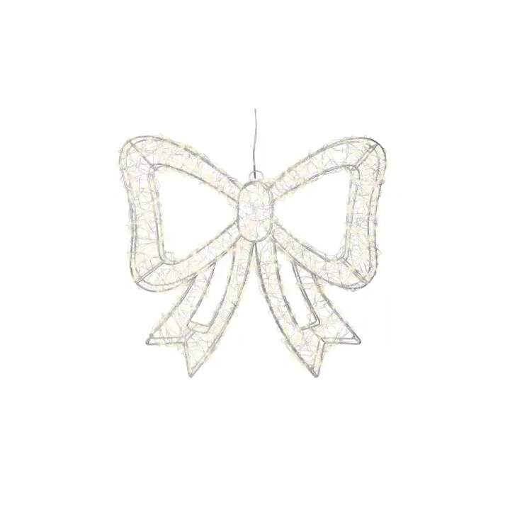 Kaemingk Fiocco luminoso in metallo micro LED 38 × 34 cm