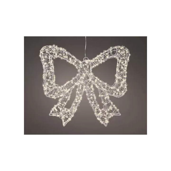 Kaemingk Fiocco luminoso in metallo micro LED 38 × 34 cm
