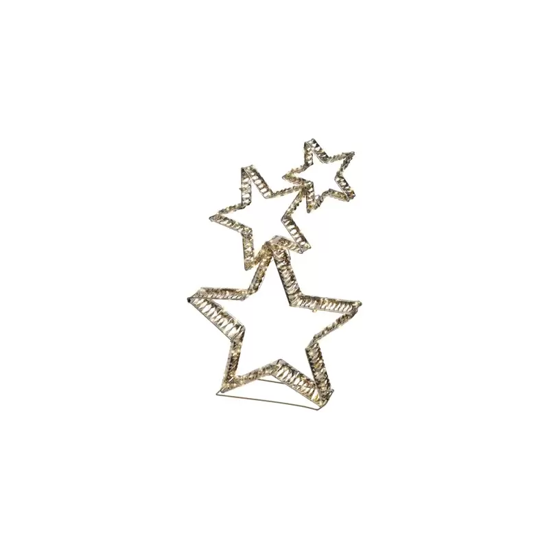 Tris di Stelle Luminose con Micro LED –...