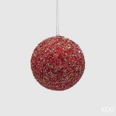 Sfera "Mille e Una Perla" Rossa Ø11,5cm – EDG Enzo De...