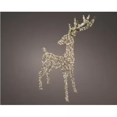 Renna Natalizia con Micro LED Lampeggianti Oro – Kaemingk...