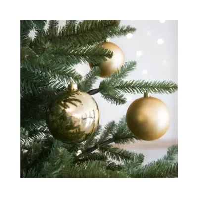 Set 4 Palline Natalizie Oro Ø10cm – Mix Lucide & Opache |... 2