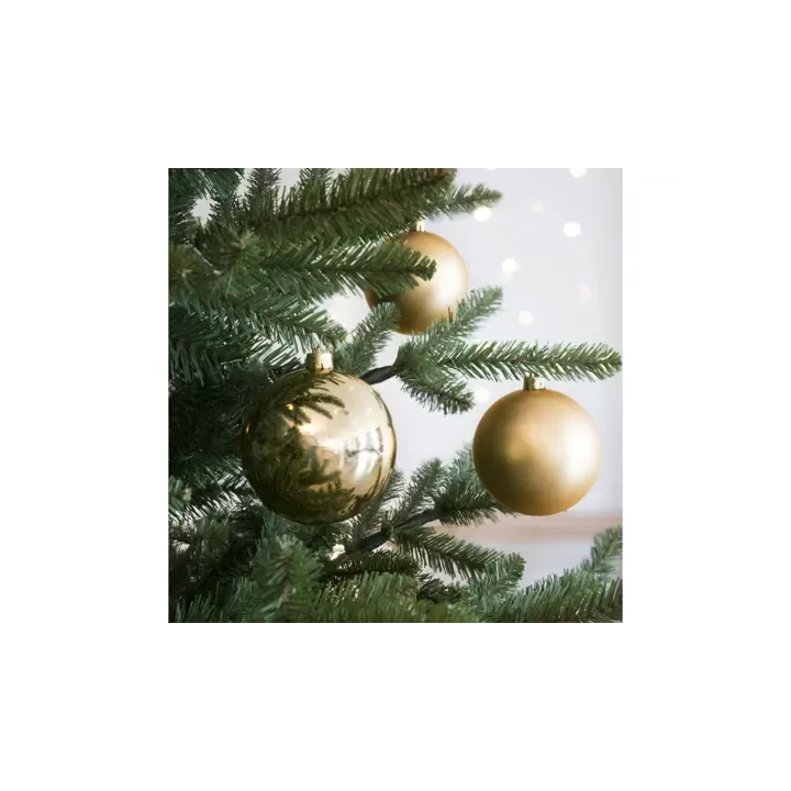Kaemingk Set di 4 palline di Natale oro Ø 10 cm