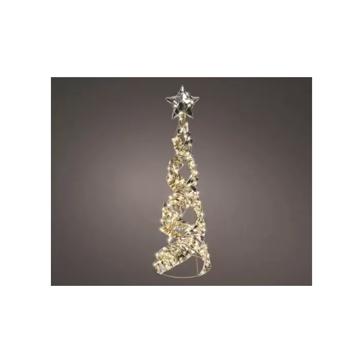 Kaemingk Cono luminoso micro LED con stella alto 100 cm