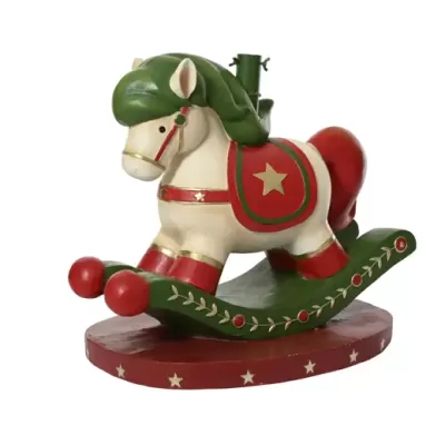 Base albero cavalluccio a dondolo bianco in magnesio –...