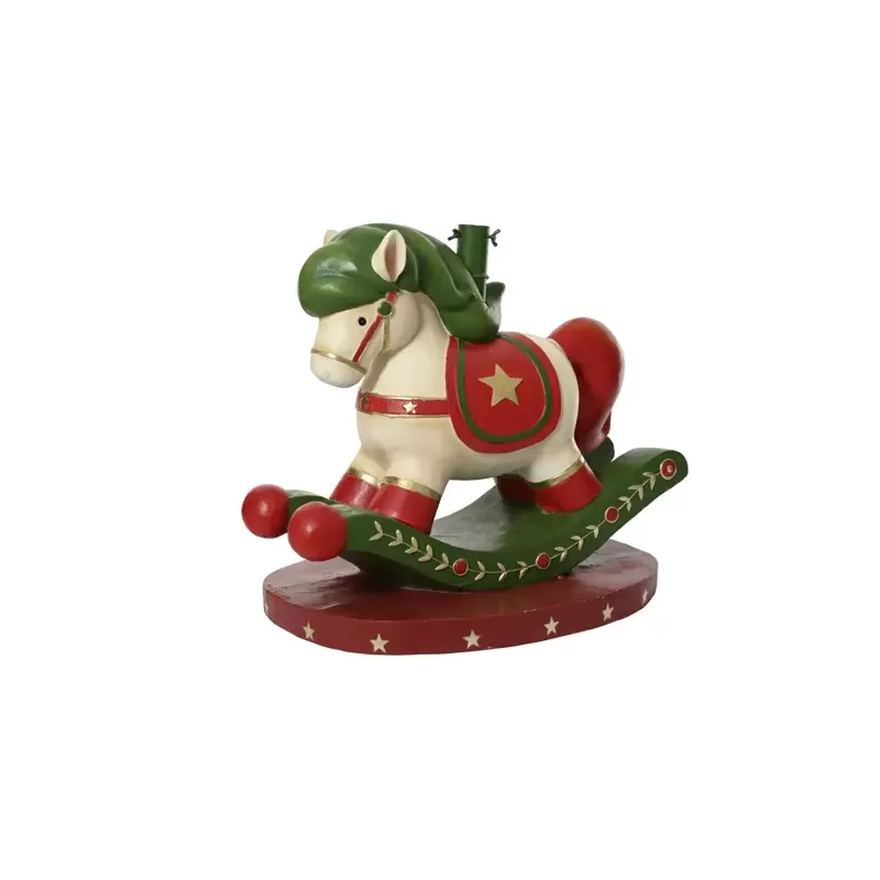 Base albero cavalluccio a dondolo bianco in magnesio – Kaemingk