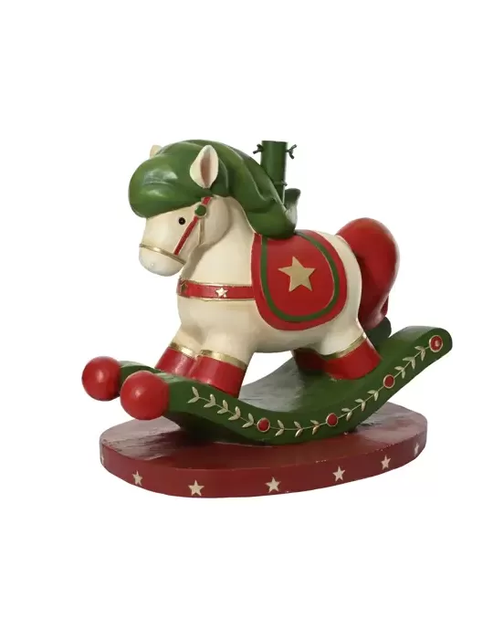 Base albero cavalluccio a dondolo bianco in magnesio – Kaemingk