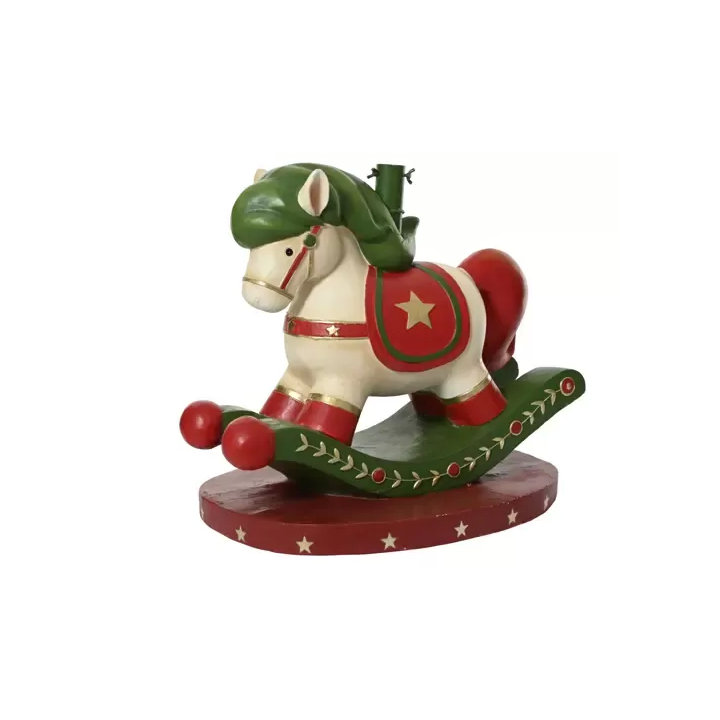 Kaemingk Base per albero cavalluccio a dondolo bianco 47 cm