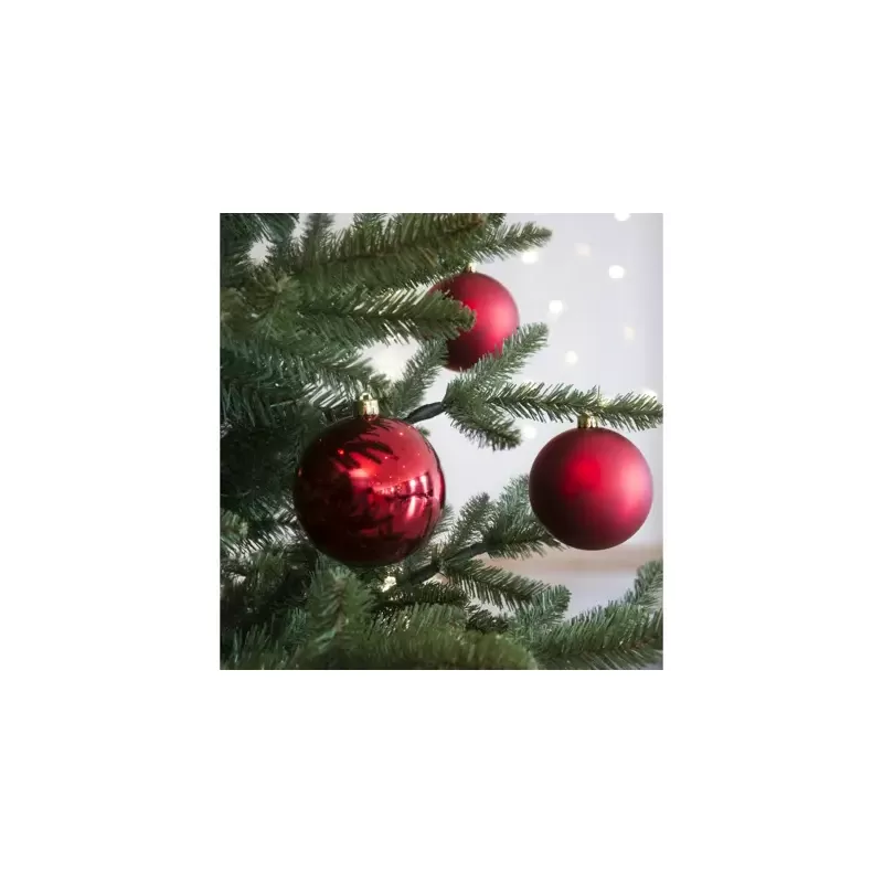 Set 4 Palline Rosse Assortite Ø10cm Kaemingk –...