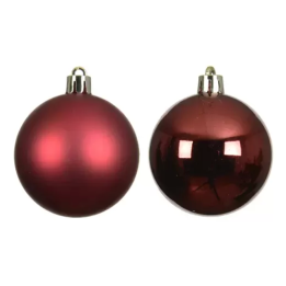 Kaemingk Set di 4 palline di Natale sangue di bue Ø 10 cm