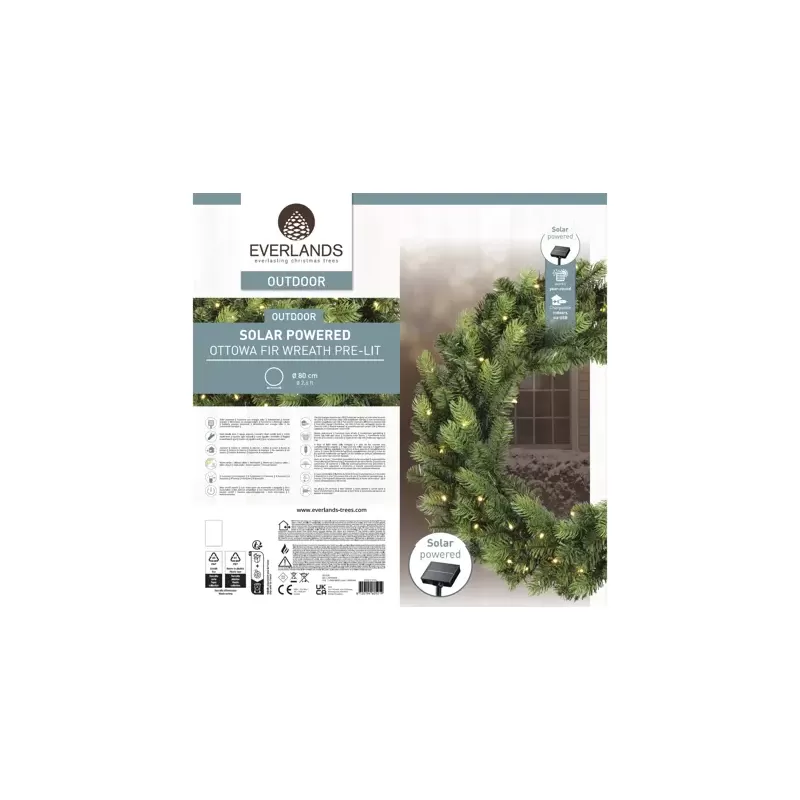 Corona Solare a LED Ø80cm – Kaemingk