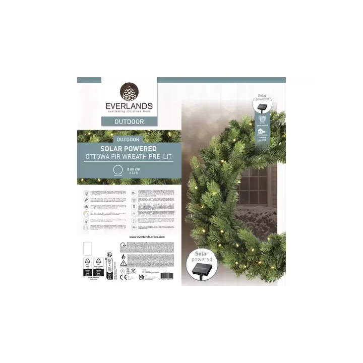 Kaemingk Corona luminosa solare 100 LED Ø 80 cm