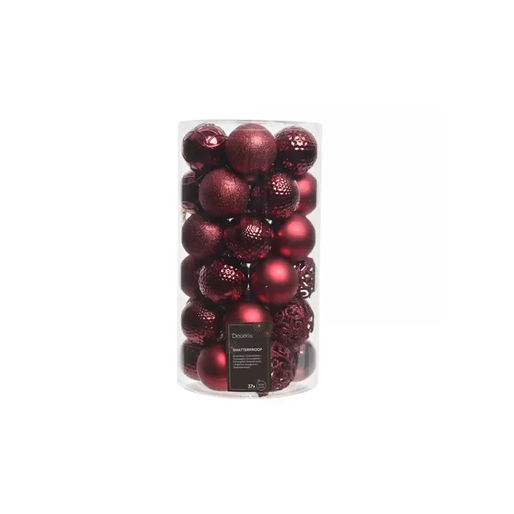Kaemingk Set di 37 palline di Natale sangue di bue Ø 6 cm