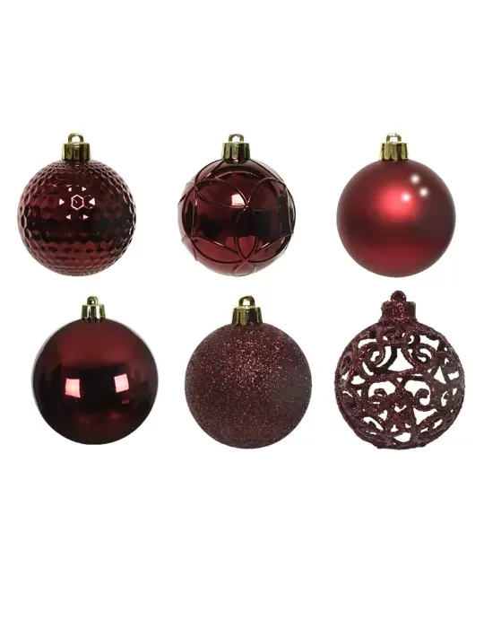 Set 37 Palline Natalizie Assortite Sangue di...