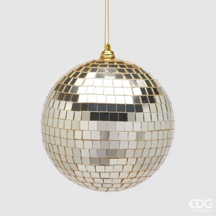 EDG Pallina di Natale a specchio effetto mosaico Ø 10 cm