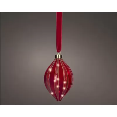 Micro LED Sfera Natalizia di Kaemingk – Rossa, 100 LED,... 2