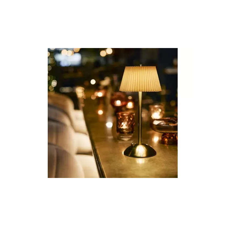 Kaemingk Lampada LED ricaricabile arancio e oro 30,5 cm