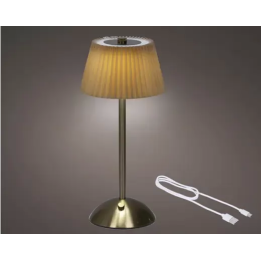 Kaemingk Lampada LED ricaricabile arancio e oro 30,5 cm